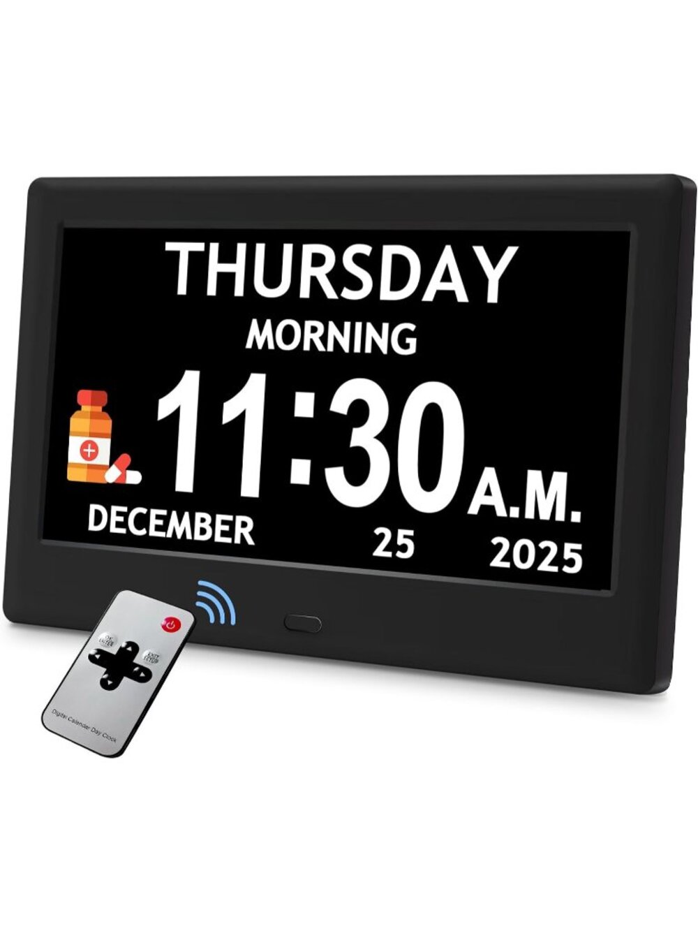 New7'' Dementia Clocks for Seniors, Large Display Digital Clock with Date Time
